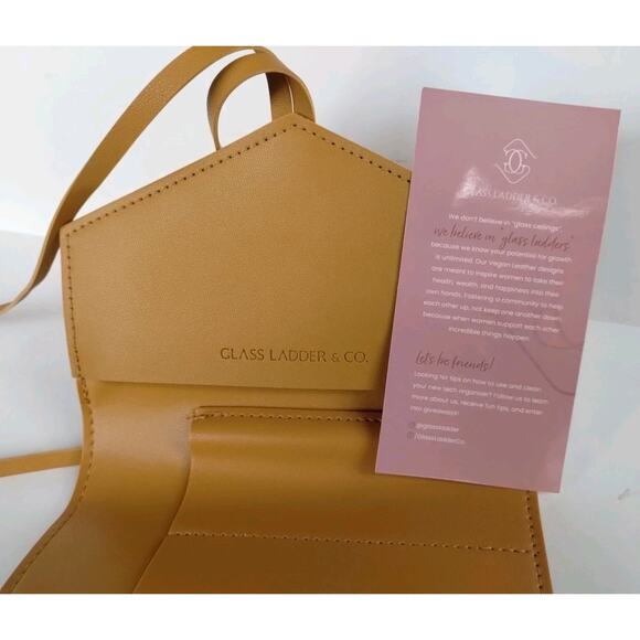 Glass Ladder Co. NEW Katherine Tech Organizer Roll Honey Vegan Materials 3511 - Picture 8 of 14